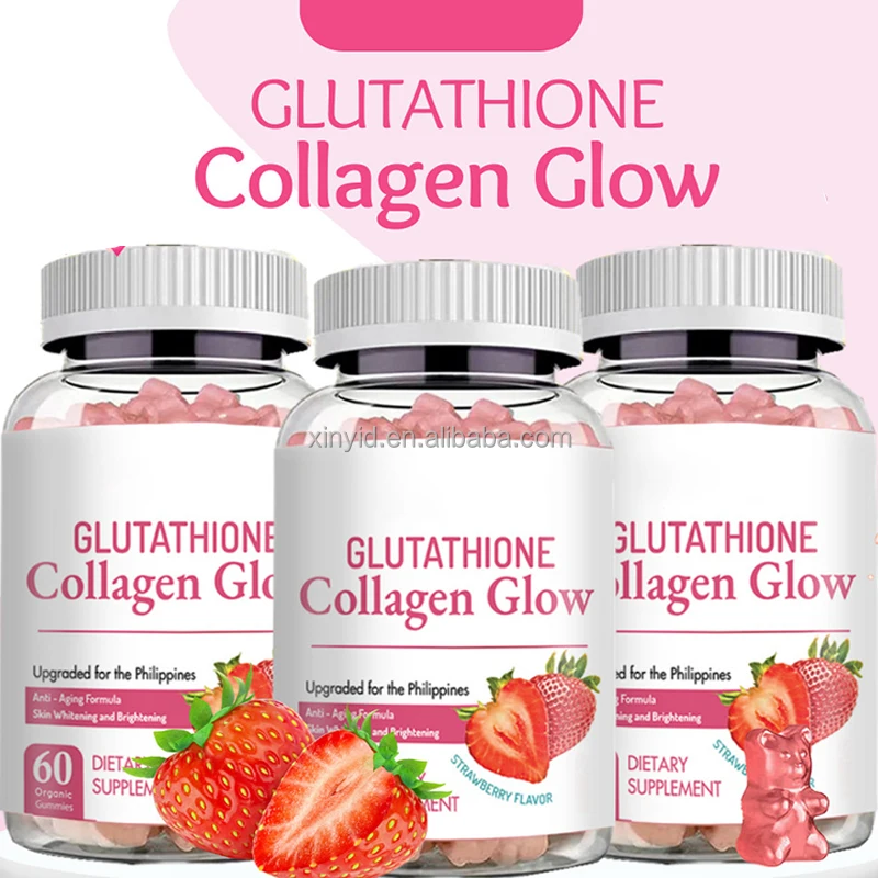 Oem Private Label Glutathione Brightening Skin Whitening Gummies Glutathione Collagen 3134