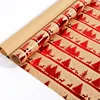 Red and gold christmas tree with elk-043 x 3m