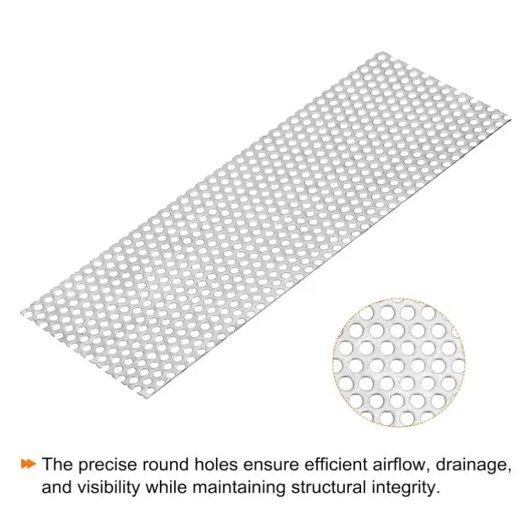 Colorful PVC Coated Perforated Steel Mesh Thin Thickness