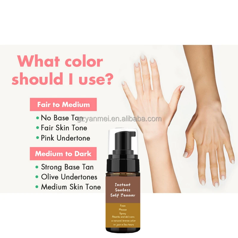 Self Tanning Mousse Lightweight Sunless Tanning Lotion Cruelty Free