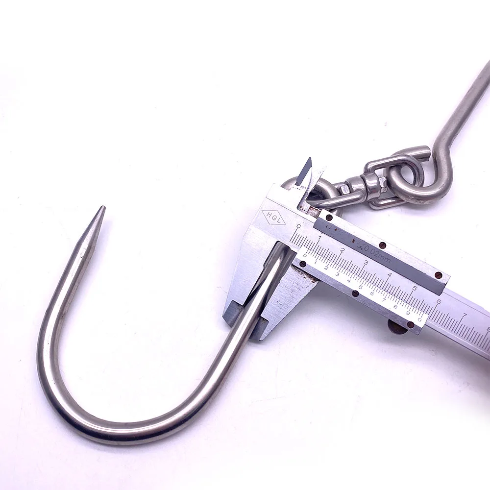Stainless Steel 304 Big S Hook Hanging Meat Swivel S Hook Metal Heavy Meat Hook