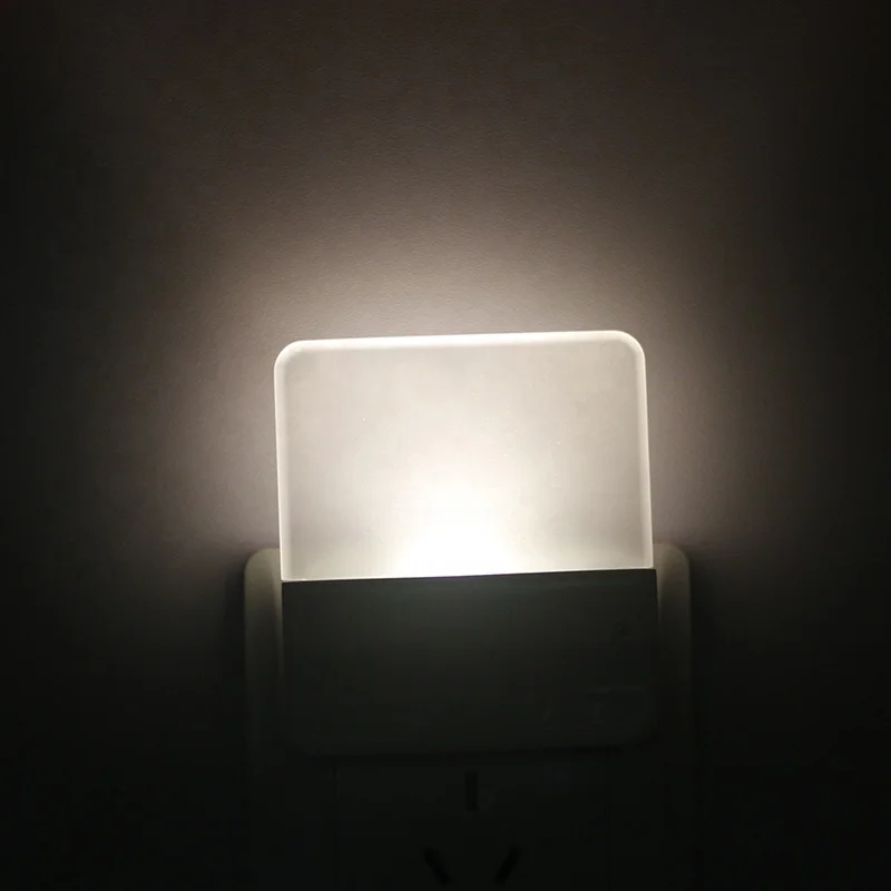 Приглушаемый светодиодный ночник с датчиком фотоэлемента, меняющим цвет, светодиодный ночник с вилкой Стандарта США