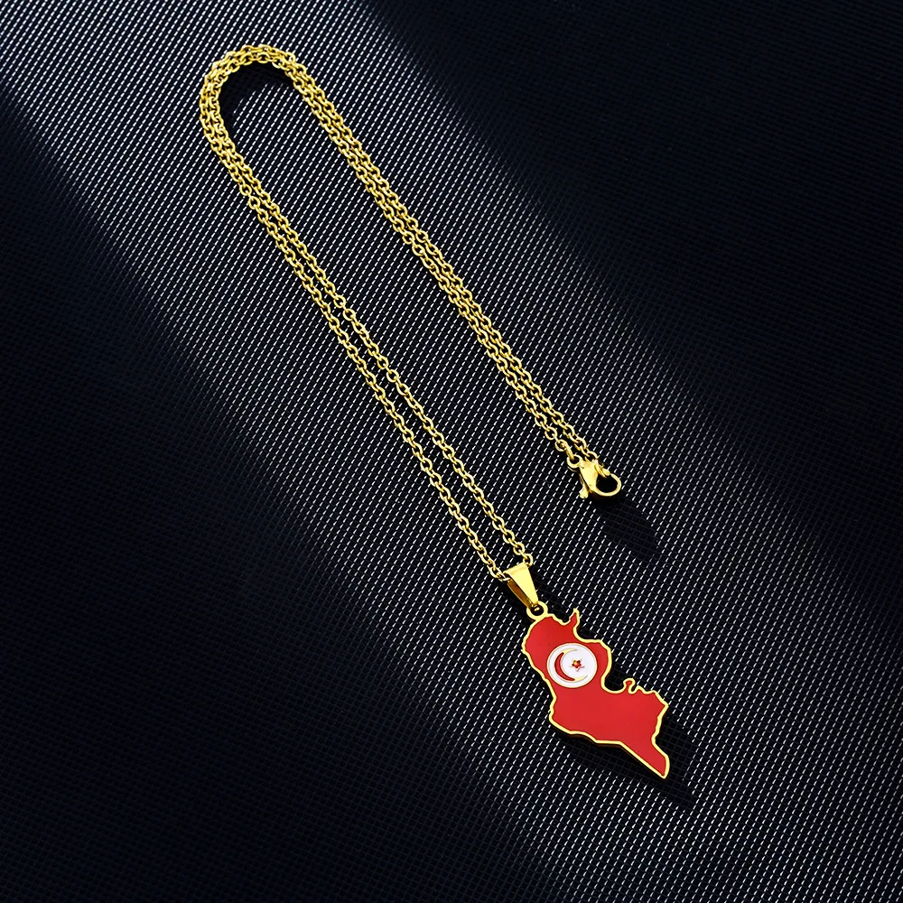 Africa Map Necklace