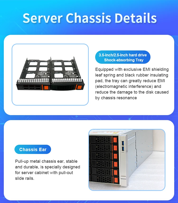 4U 24-bay Rackmount Chassis with Expander Backplane CC35X24-24S