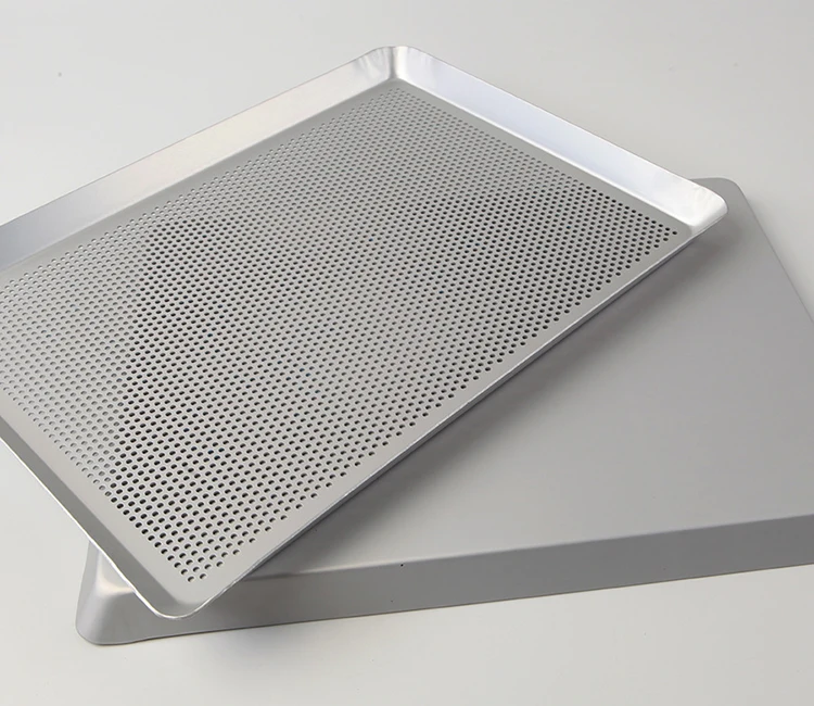 Teglie Da Forno In Acciaio Inox ZOENHOU - Set Di 2, 40x30cm, Antiadherenti, Professionali - Foto 3