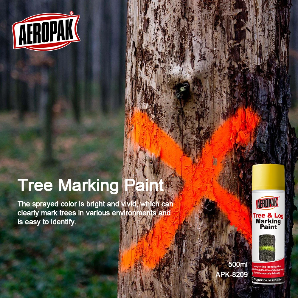 AEROPAK REACH 500ml Acrylic-based Tree Marking Spray Paint for Plastic Rubber and Boat Coating