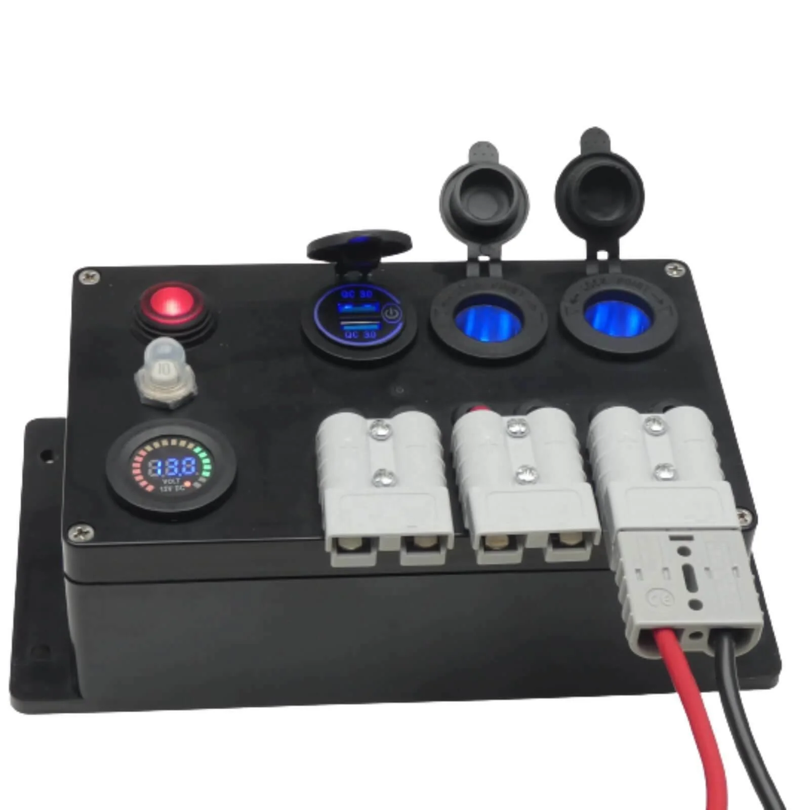HOT Auto Electronics System Control Distribution 50A Connector Plug DC 12V Mini Power Box