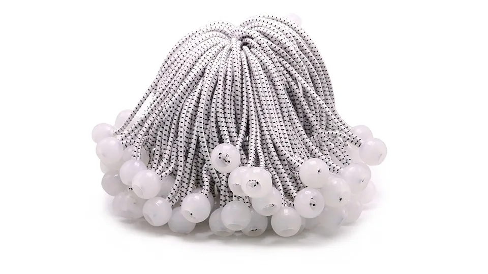 4mm White Ball Adjustable Elastic Bungee Cords For Tent Buy Elastic