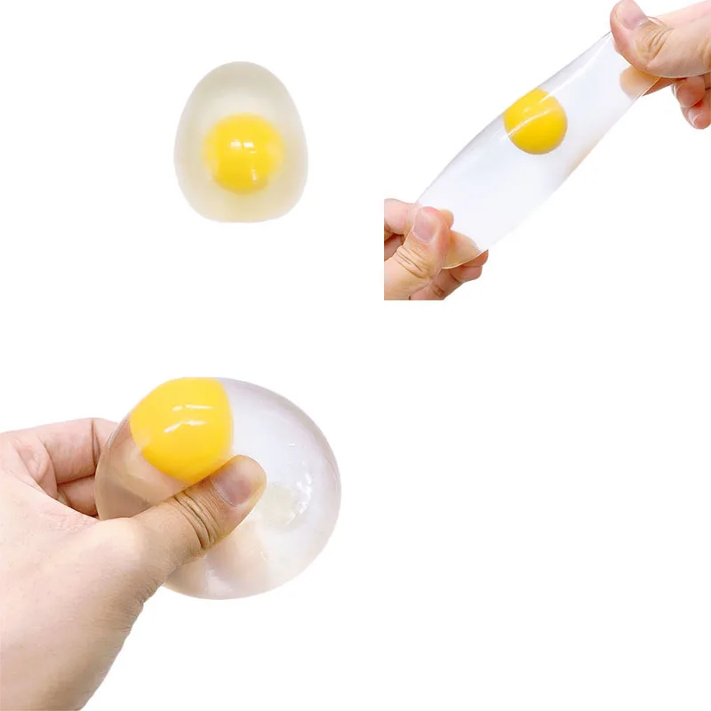 Egg Yolk Egg Splat Ball Squishy Decompression Toy Stress Relief