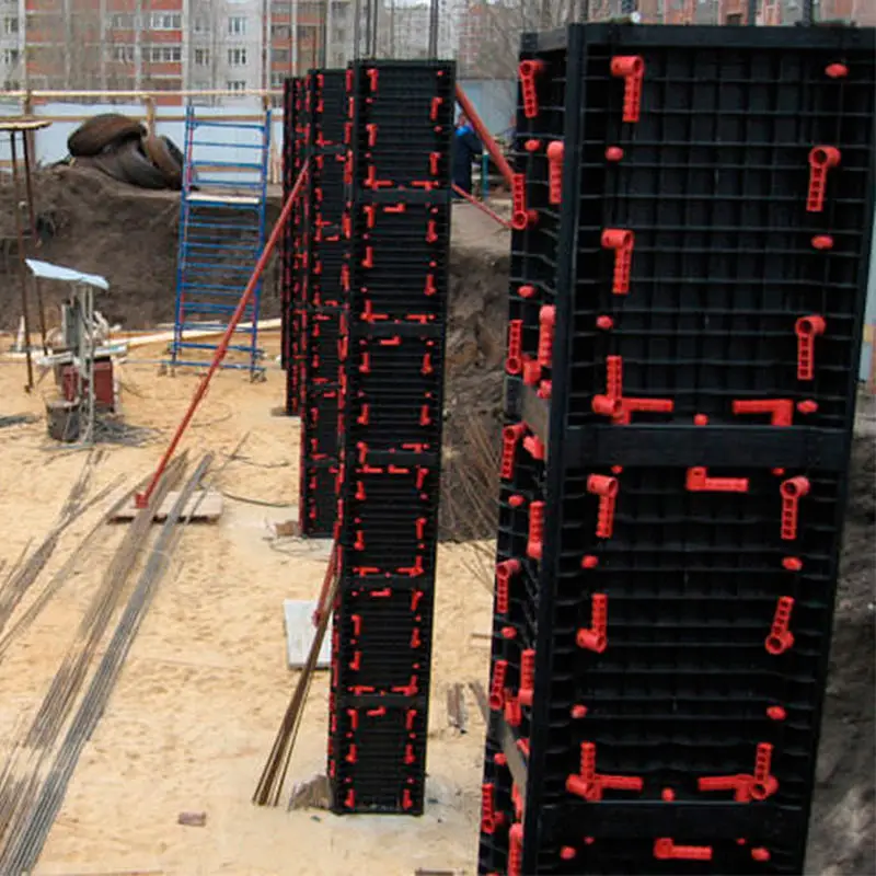 Reusable Building Material Construction HDPE Plastic Square Second Hand Formwork for Sale