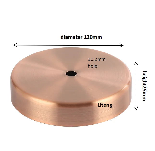 Подвесной потолочный светильник «сделай сам» база с красной бронзовой подвеской аксессуары для потолка в виде