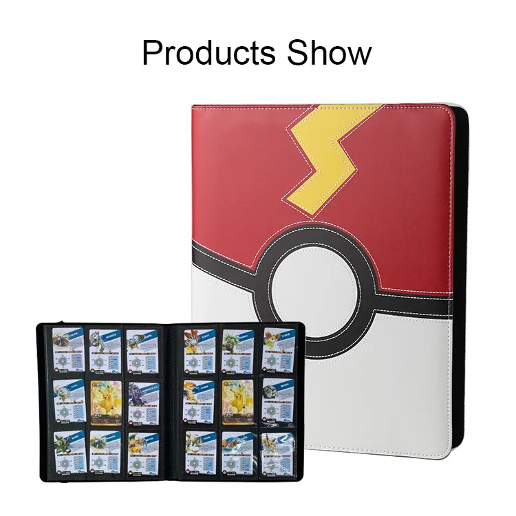 9 Pockets Trading Card Binder Sleeves Pu Leather Protection Album