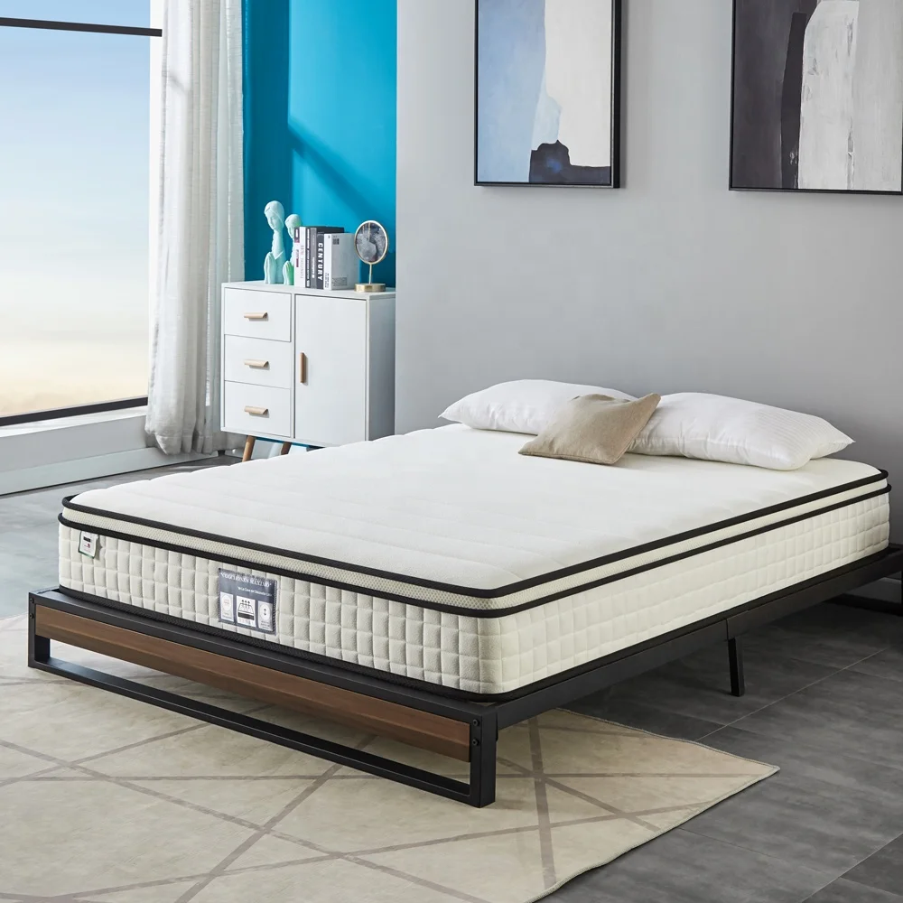 Cheap Price Luxury Queen king Size Sleep Well Top Spring Foam Mattress Roll  up Packed Mattress for Sale in a Box