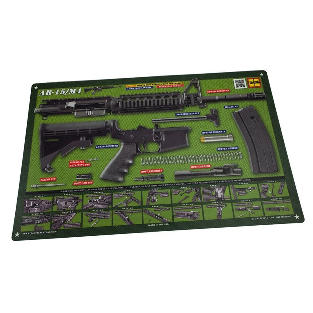 Custom Gun Cleaning Mat Premium Rubber Mouse Pad for Cleaning Tools Optimal for Gun Care and Maintenance