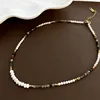 05-e3 Gold fresh beaded necklace