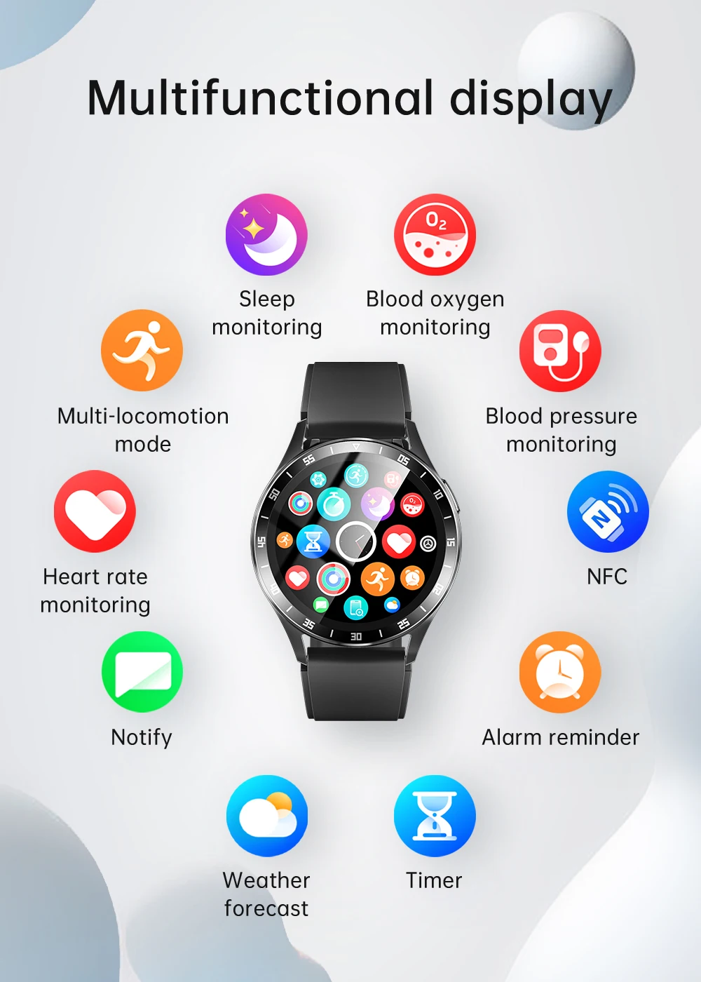 High-End 1.39 Inch X10 TWS Earphone Smart Watch IP67 250+30mAh 2 in 1 NFC BT Call Round Smart Watch with Built-in Earbuds