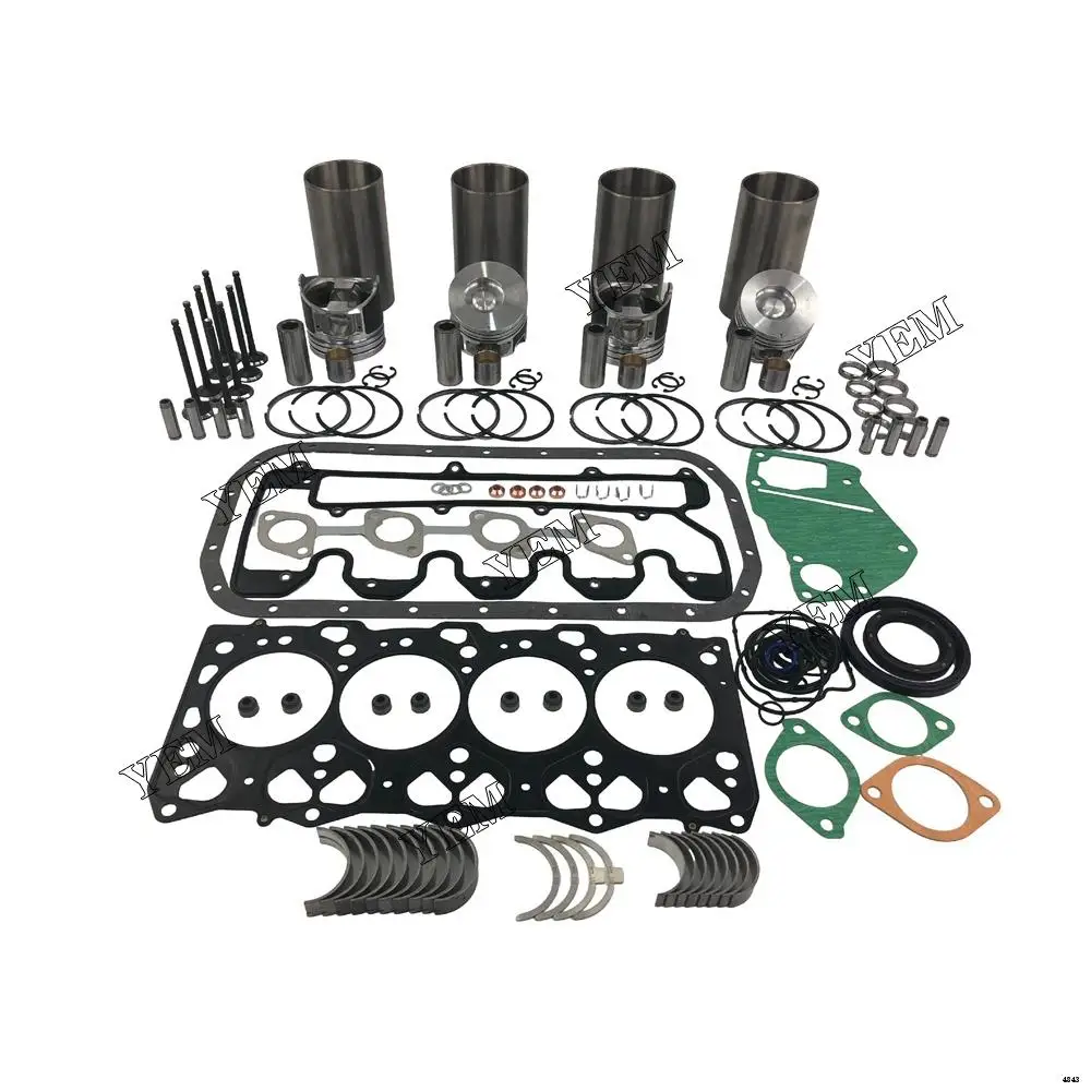 Wholesale 4LE2 Engine Cylinder Liner Kit With Full Gasket Kit Engine Bearings Set Valves for Isuzu
