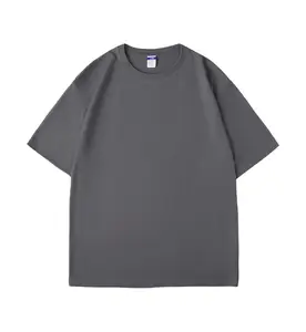 240 Gsm 100% Cotton T-Shirt High Quality Thick Cotton Custom Logo Vintage Style Fitted Knitted Shirt