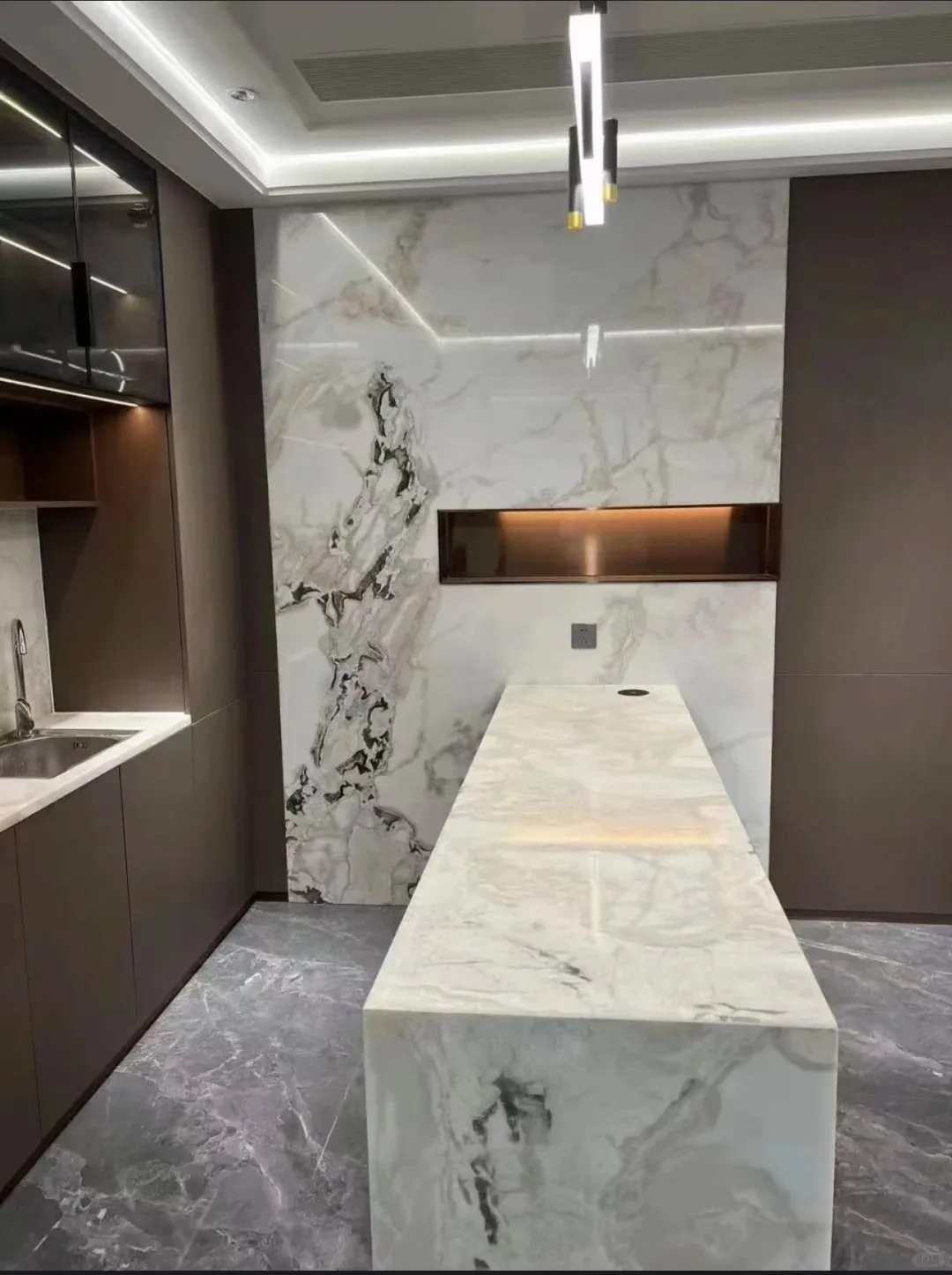 product modern natural white marble indoor kitchen and bathroom vanity top weak sink design with 1 year warranty-4