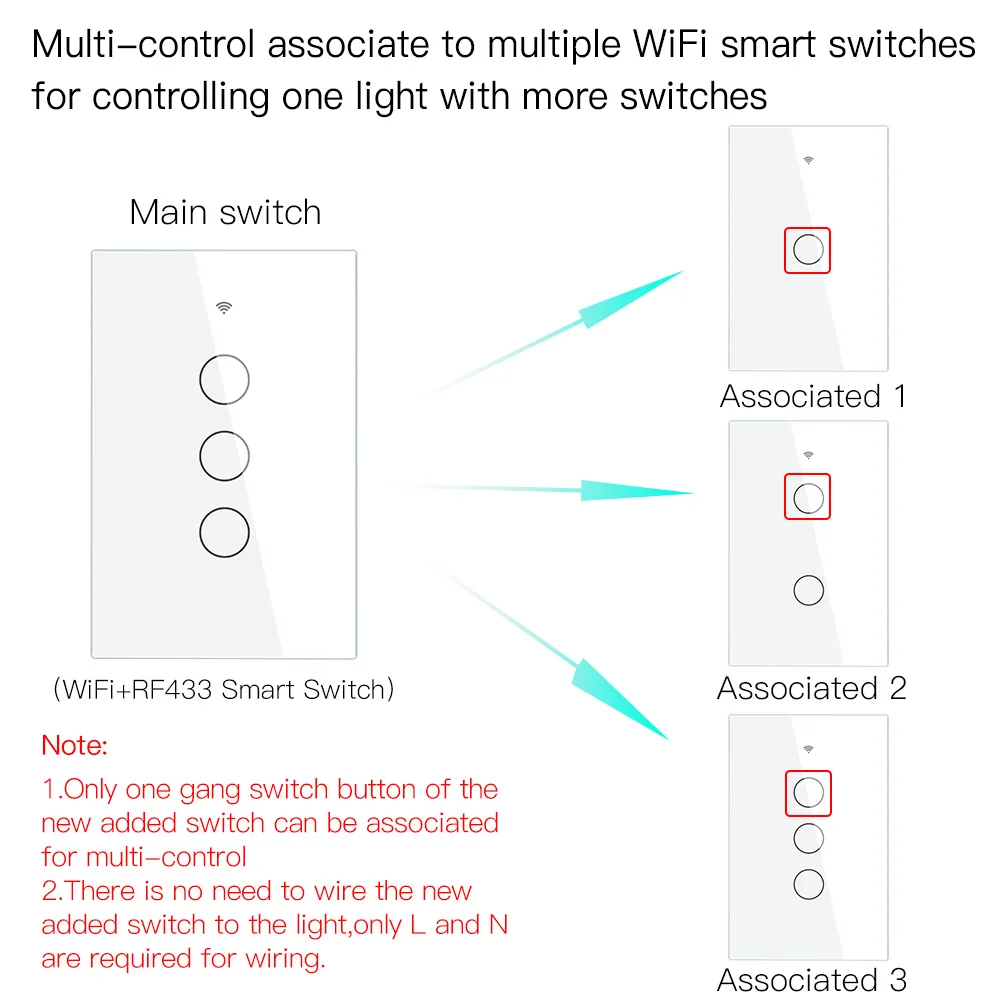 Wifi wall light switch схема подключения