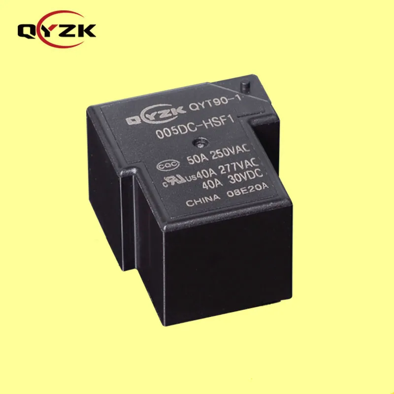 QYZK Automatic Socket 4pins 1NO Coil 5v Dc High Quality High Power Relay Alternative to JQX15F PCB Relay for Air Condition