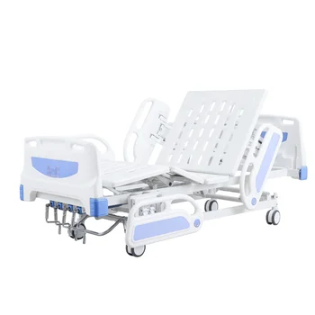 Manufacturer-Sourced Five-Function Hospital Bed with Lift able Feature Small 4-Guardrail Nursing Bed ISO Certified