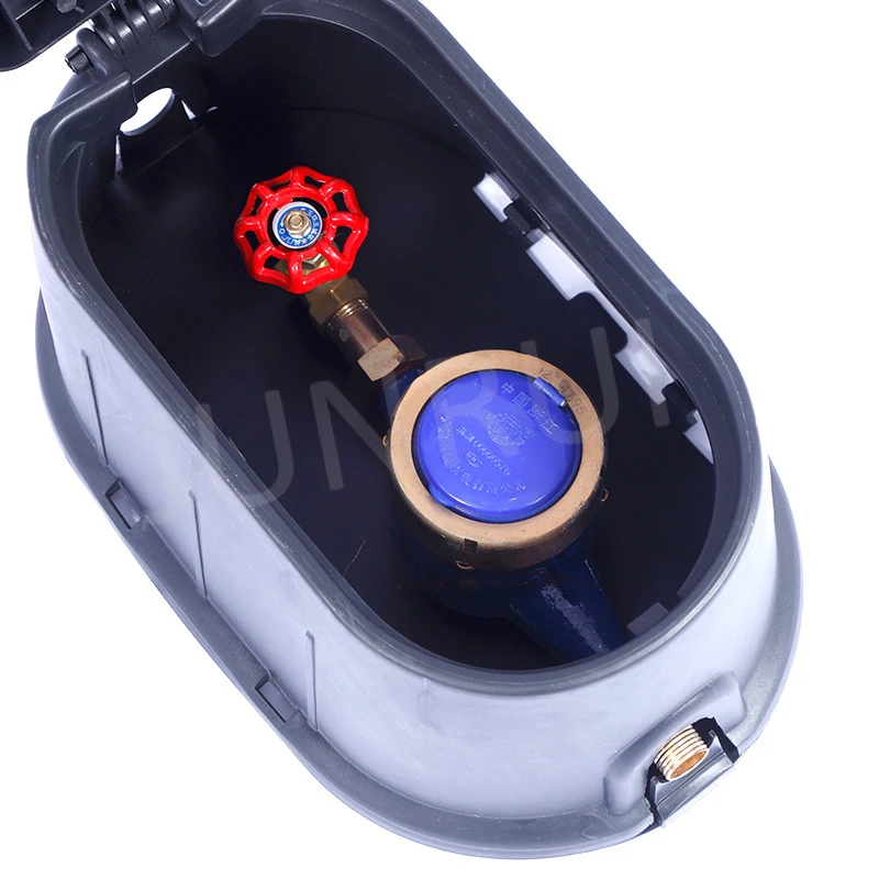 Customizable Plastic Water Meter Box with Lid and Key Protective OEM Accessory