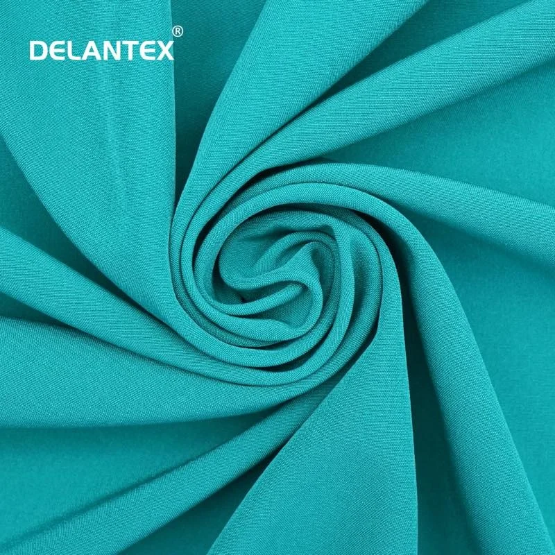 Delantex Medical Uniform Twill Polyester Rayon Spandex Fabric for Scrubs Free Sample