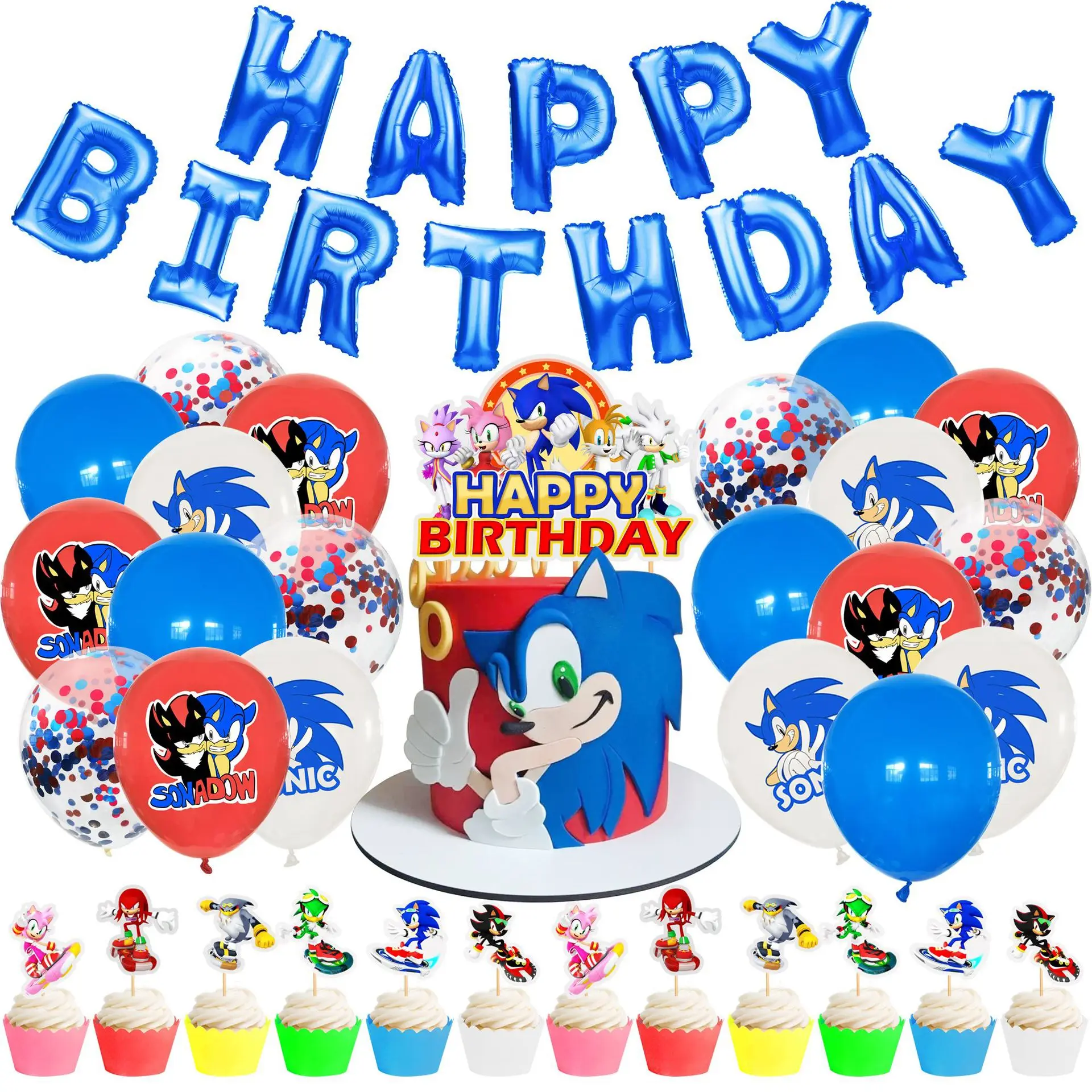 hedgehog sonic birthday party supplies banner