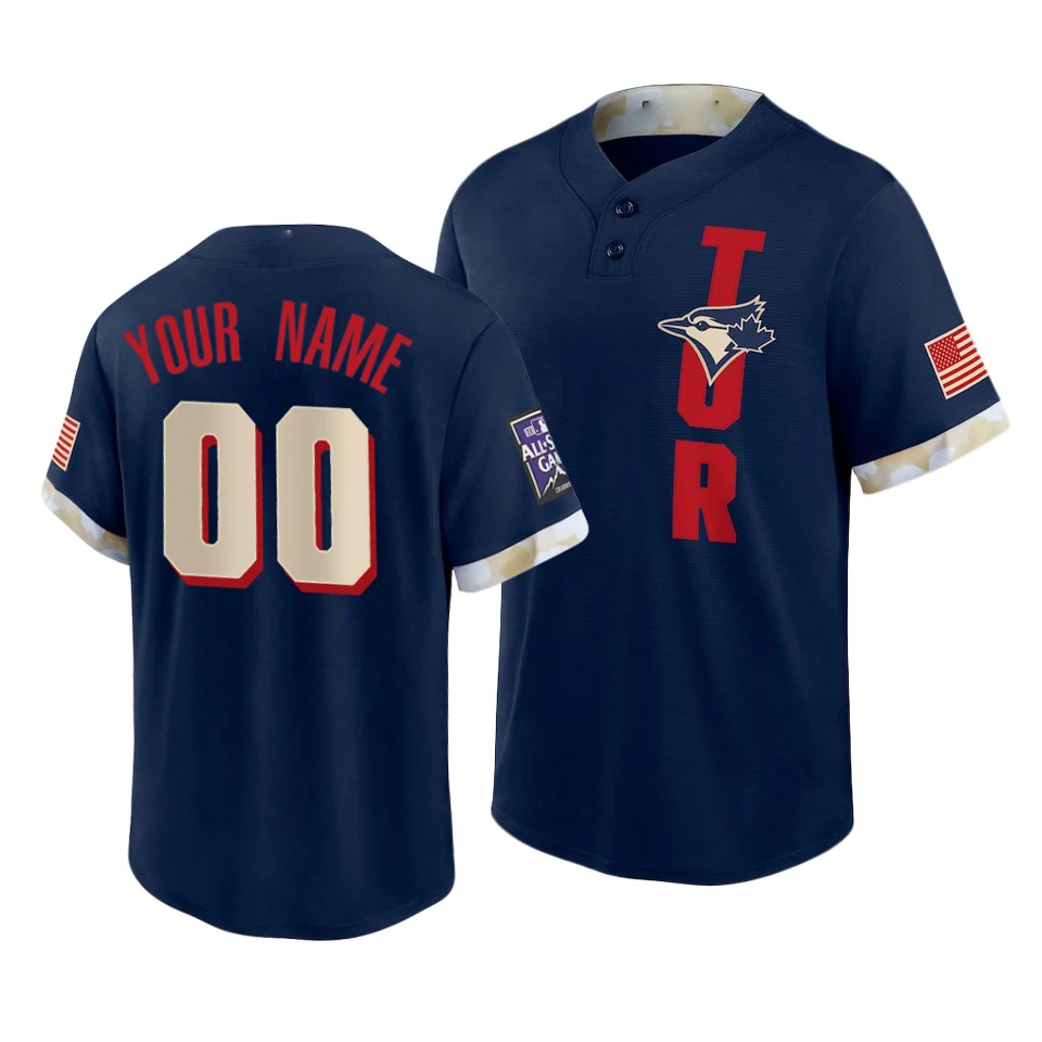 Toronto Blue Jays Custom Name & Number Baseball Jersey Shirt Best