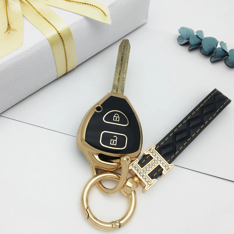 SOFT TPU KEY CASE COVER for  TOYOTA Car Key  for Corolla Camry Reiz RAV4 Crown Avalon Venza Matrix  Wholesale