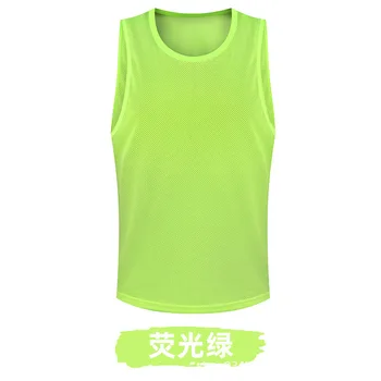 Soccer training bibs with logo printed  Wholesale Football soccer Mesh Bibs Training Vests Quick Dry Shirt Unisex Soccer Vest