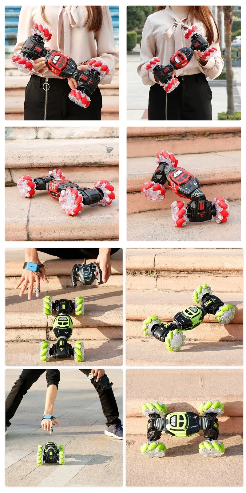 Gesture Sensing 4WD Stunt Vehicle,Which Can Drift,Deform,Climb And Cross-Country,Children's Electric Remote Control Toy Car