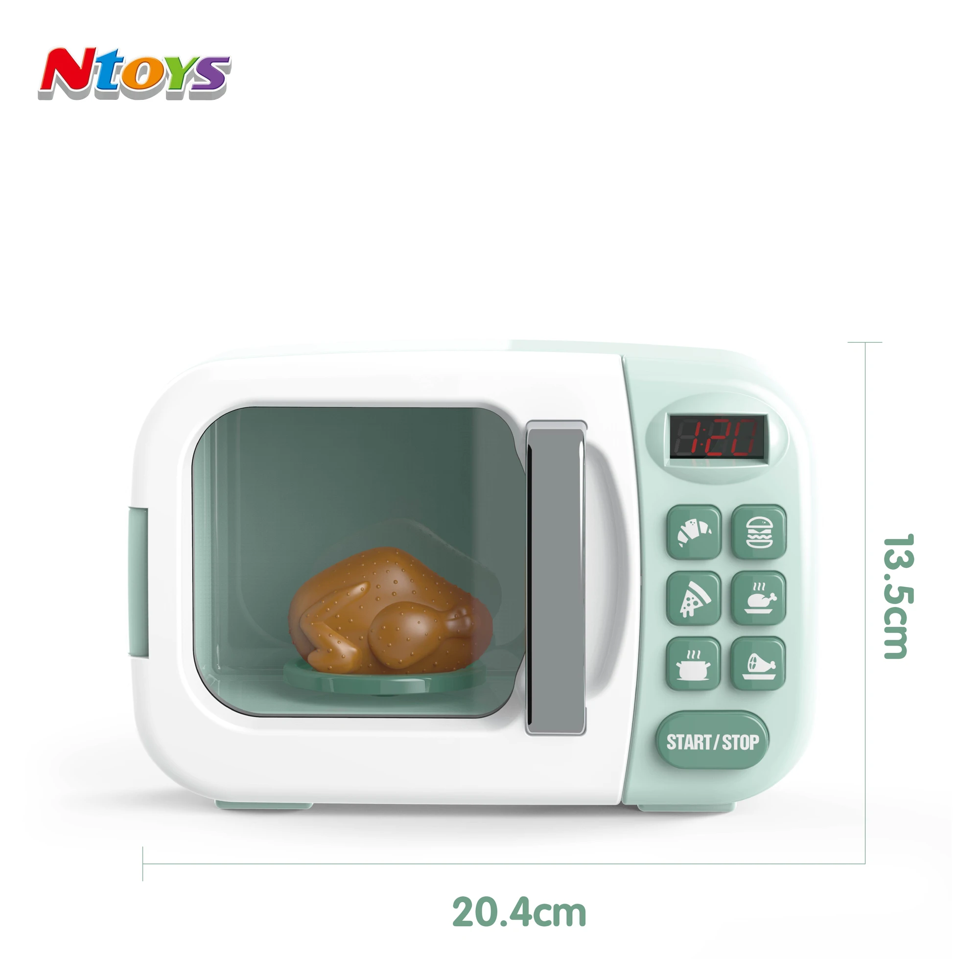 toy kitchen with microwave