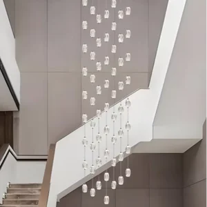 ECOJAS New Design Villa Hotel Lobby Club Crystal Chandelier Art Decoration Cloud Crystal Indoor Lighting