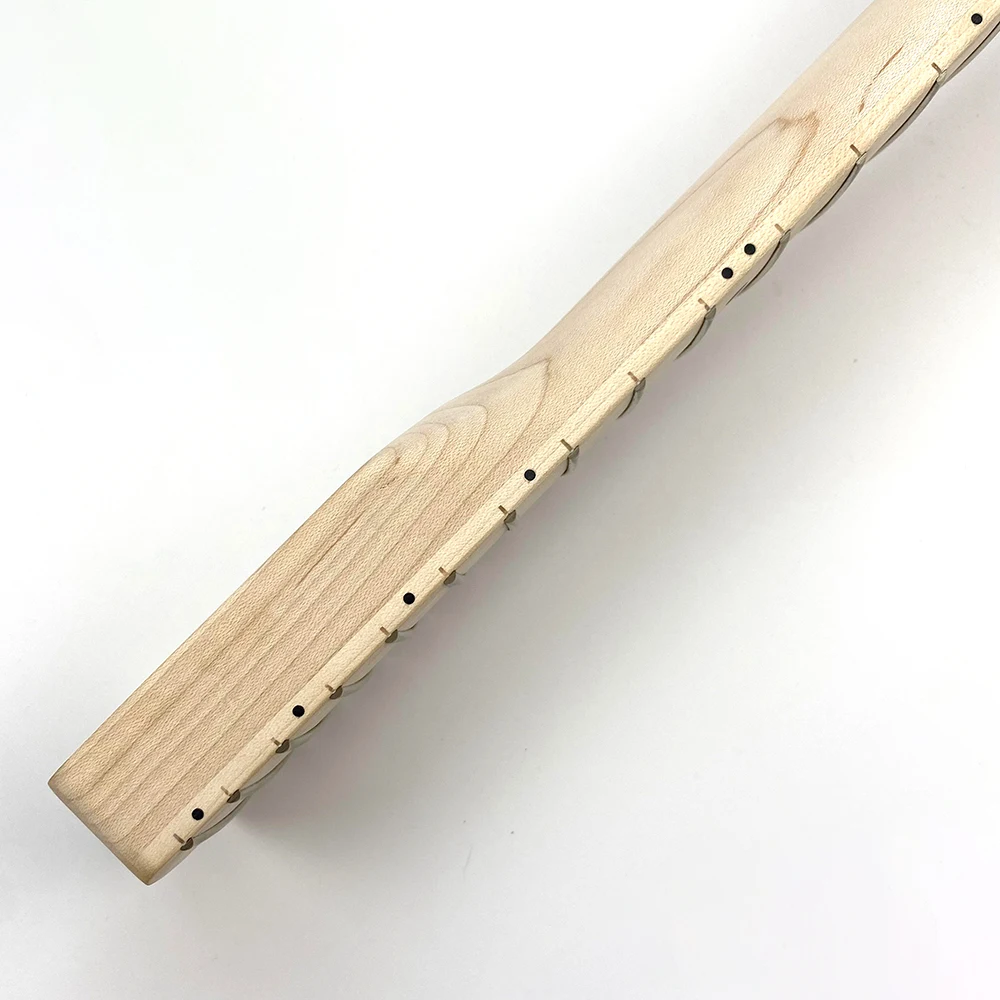 Custom 22 Frets Unfinished Canadian Maple Neck Nature DIY Blank  ST TL Electric Guitar Neck with Paddle Headstock