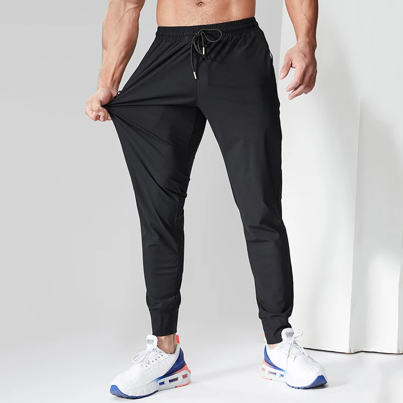【BAON】[unisex] Toguro Hem Zipper Nylon Banding Jogging PT Men's Sport Style Workout Joggers Casual Nylon Tapered