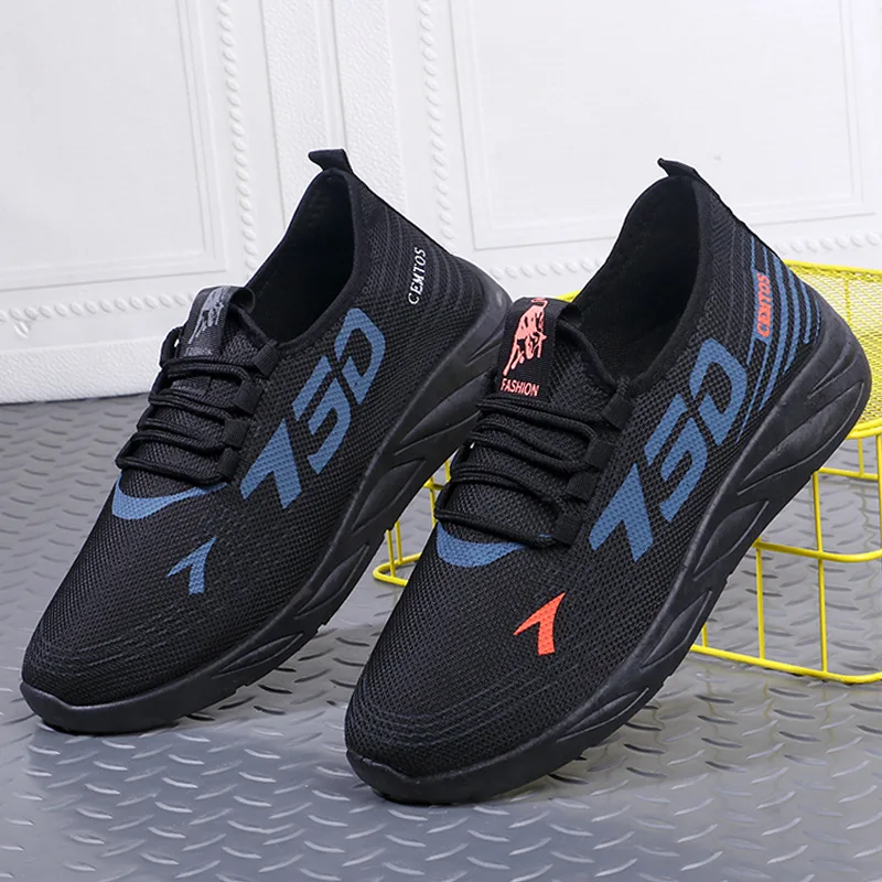 Wholesale Factory Cheap Light Weight Breathable Men's Running Shoes Fashion Casual Sports Shoes for Spring Summer Autumn
