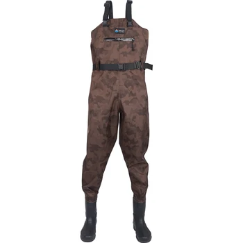 Custom adult Kids 210D Nylon PVC Neoprene fullBody Suit Respirable Breathable Waterproof Chest Hunting Fly Fishing Waders
