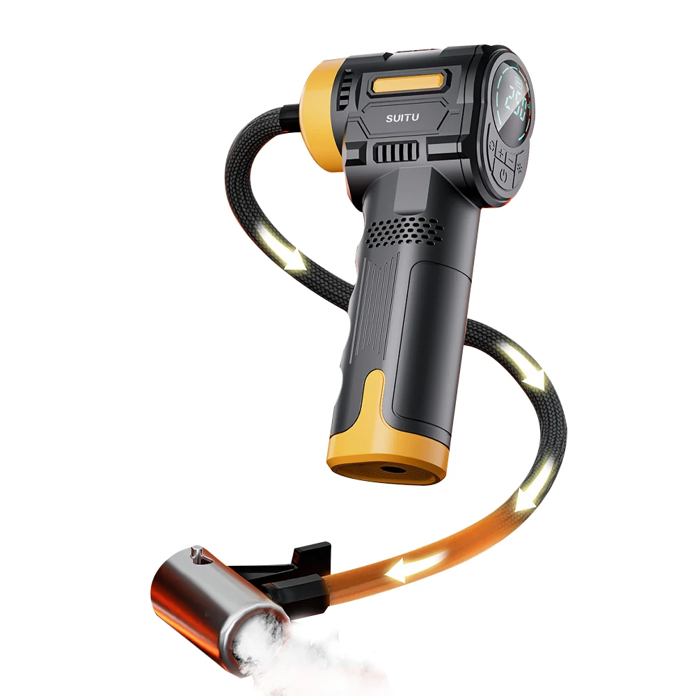 150PSI High-Pressure Handheld Car Air Compressor Wireless Portable and Rechargeable Tire Inflator Pump - view 5