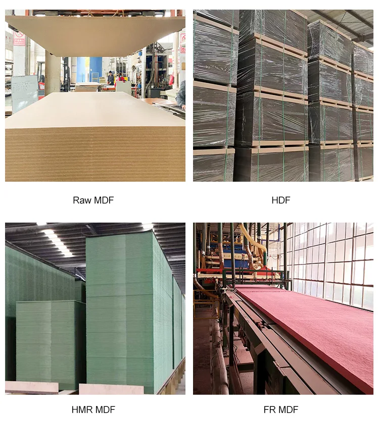 4x8 Standard Size Melamine Hmr Mdf Wood Board 18mm 15mm Hdhmr Hdf Board
