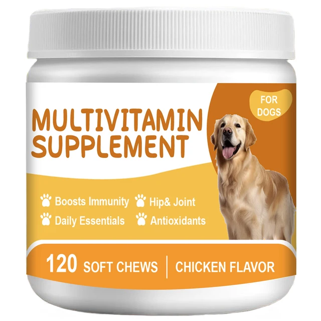 OEM/ ODM Dogs Multivitamin N in 1 Supplement Pet Chew Dog Treat for Joint Brain Heart Allergy & Itch Health