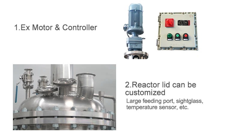  jacketed stainless steel crystallization reactor