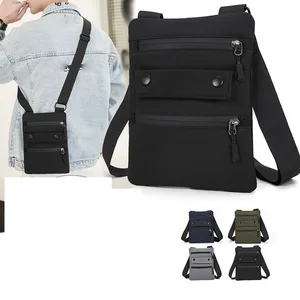 2026 Trending  Unisex Fashion Shoulder Bag Accept Custom Logo Print Small Blank Polyester Zipper Closure High Quality Bag