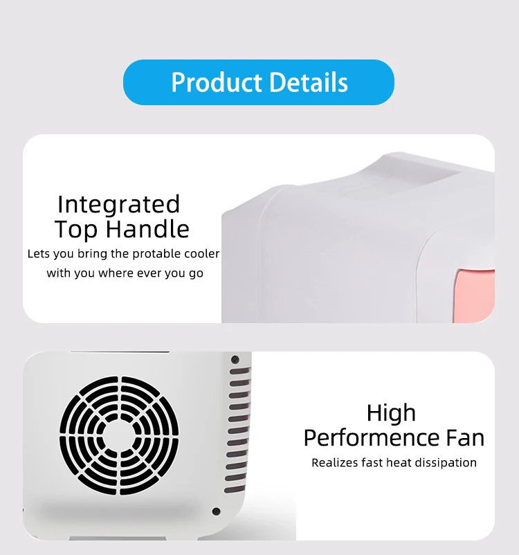 Transparent 12 Volt Small Size Personal Makeup Display Mini Bar Fridge