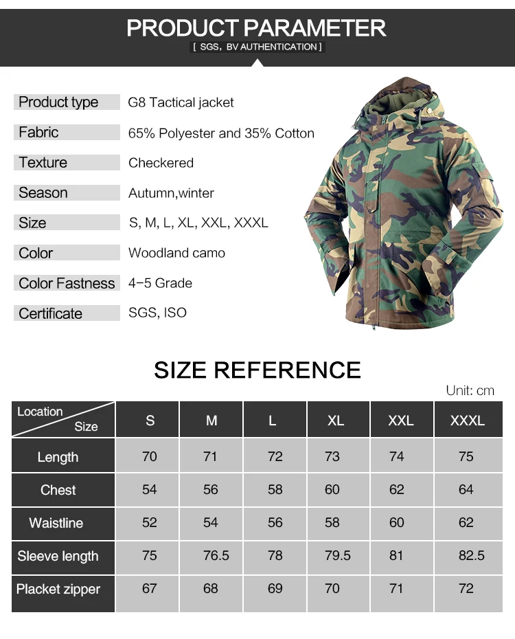 G8 Style Woodland Camo Camouflage Outdoor Jacket - Buy Outdoor Jacket ...