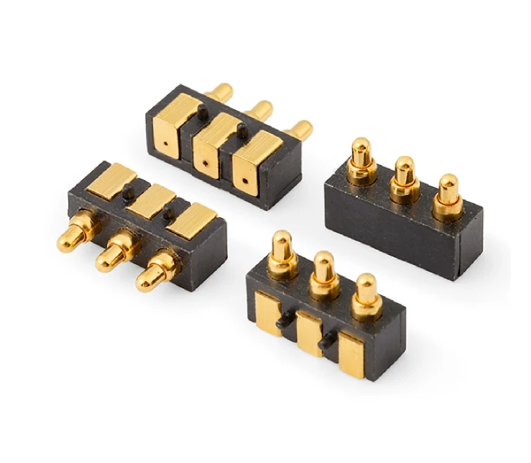SMT Spring-Loaded Pogo Pin Connector 3 Pin 2.5mm| Alibaba.com