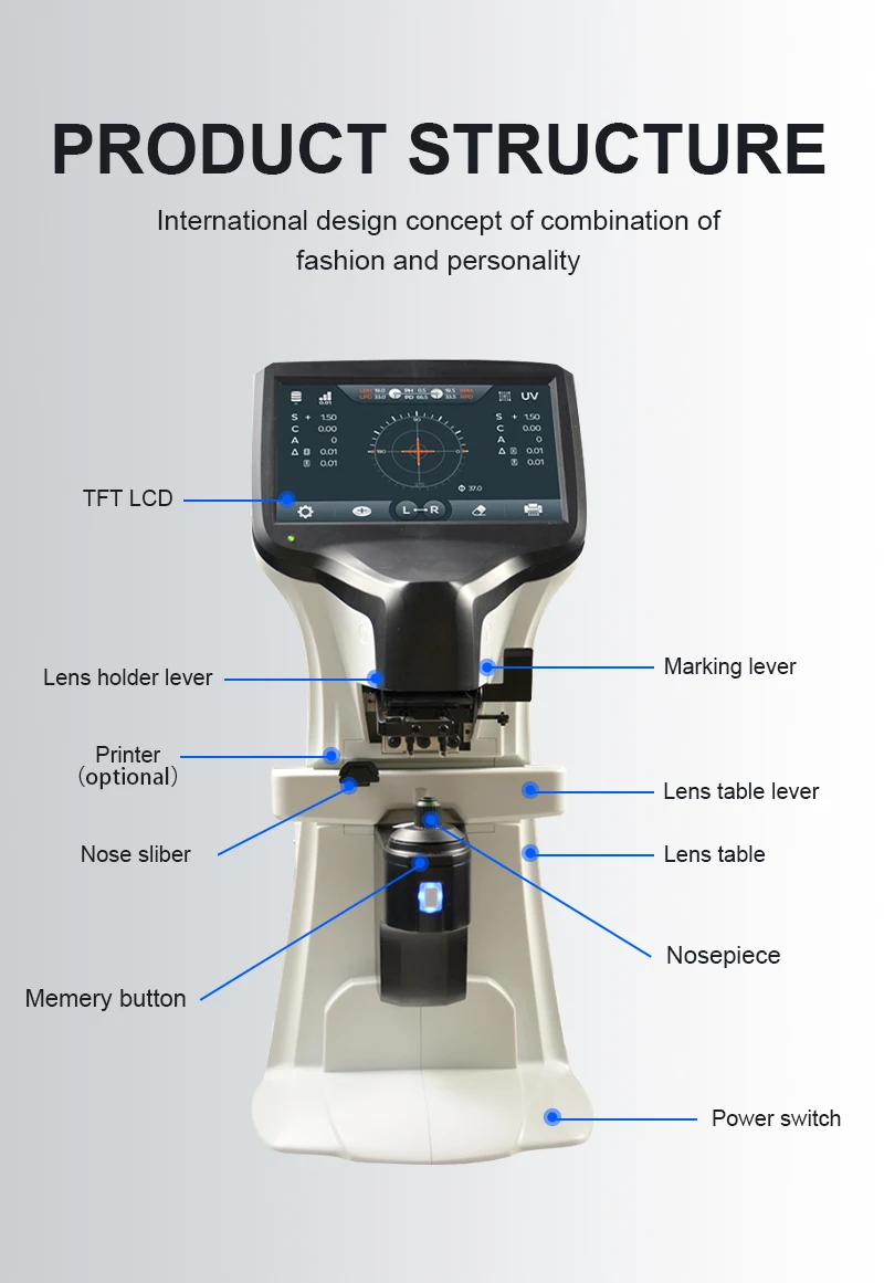 Optical Instruments JD 2600D Auto Lensmeter Digital Lensmeter With Best Price Lensometro