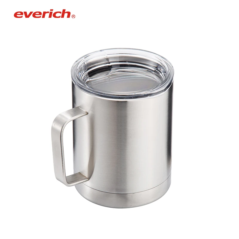 
 Hot Sell Custom 12oz Stainless Steel Insulated Coffee Mug with Handle Double Wall Vacuum Travel Mug with Lid  