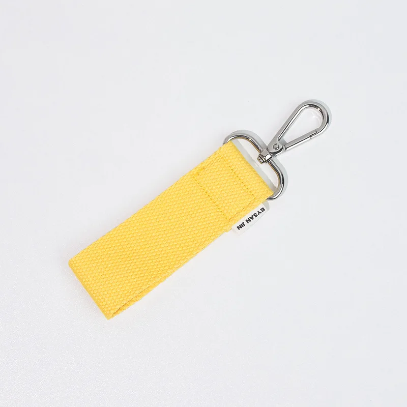 Women's Colorful Canvas Wristlet Keychain Pendant Customizable Oem